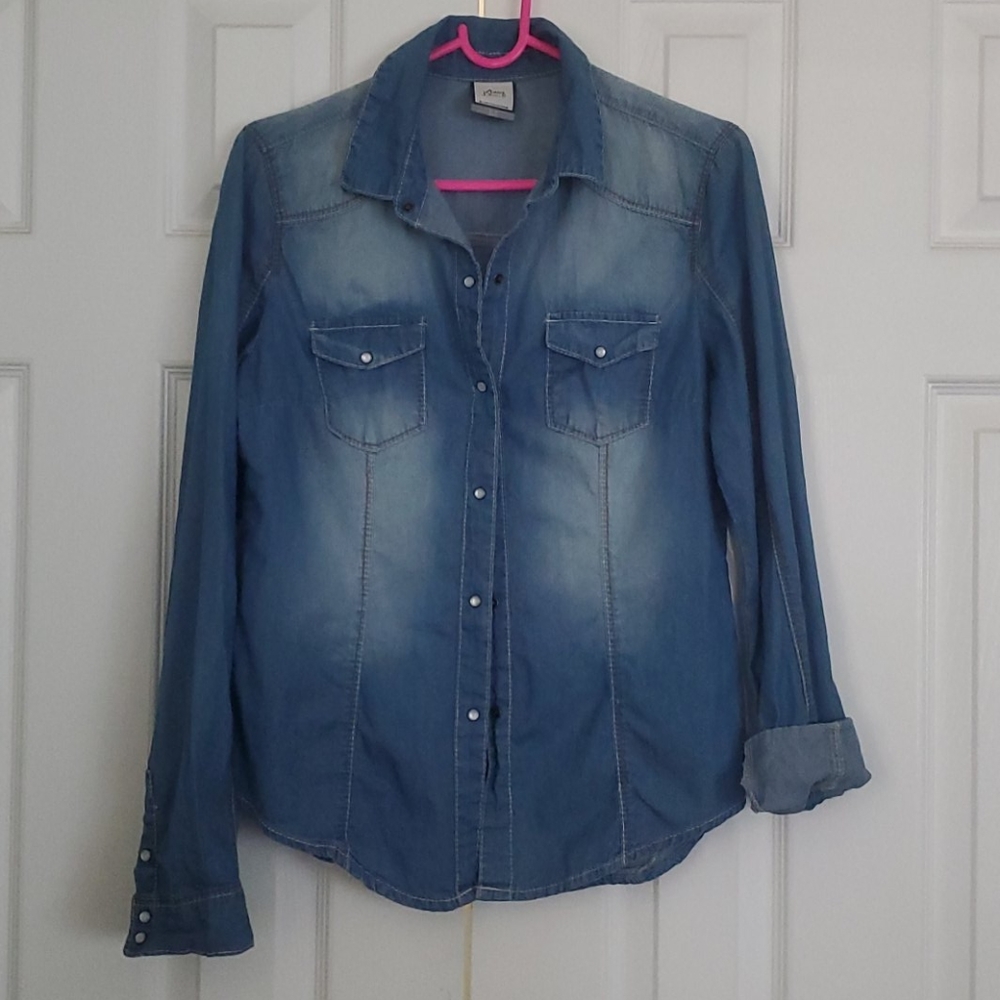 Denim button up shirt